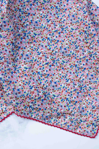 Little Floral Print Square Scarf