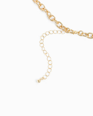 Enamel Horsebit Carabiner 3 Charm Necklace