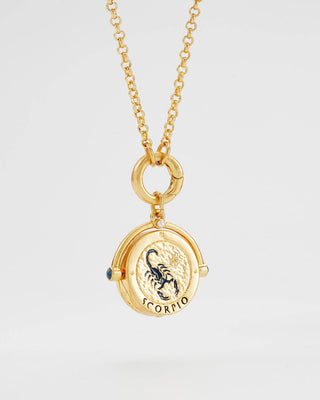Scorpio Zodiac Spinner Necklace