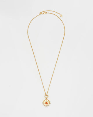 Cancer Zodiac Spinner Necklace