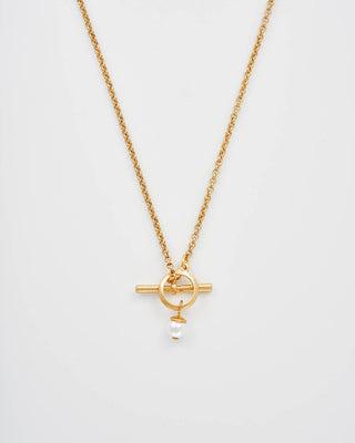 Plain Gold Toggle Necklace