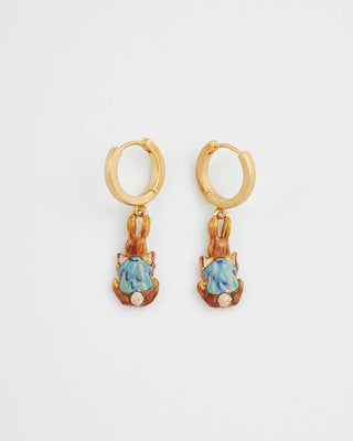 Fable x Peter Rabbit Reading Charm Huggie Earrings