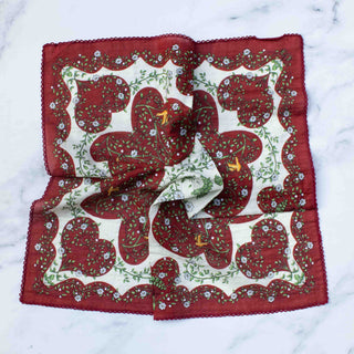 Bird & Vine Cotton Rayon Scarf