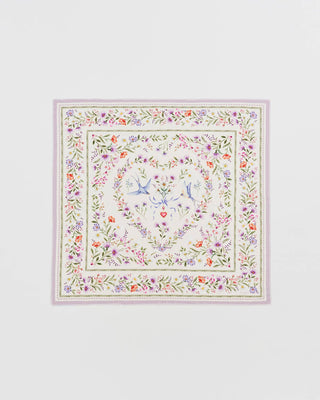 Forget Me Knot Cream Narrative Square Scarf