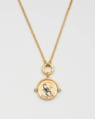 Scorpio Zodiac Spinner Necklace