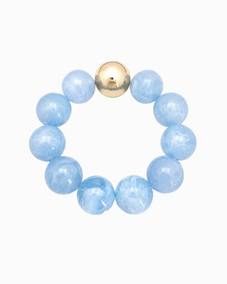 Pastel Marble Statement Beaded Necklace & Bracelet Set