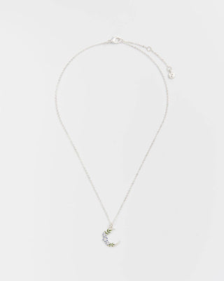 Nightshade Moon Silver Chain Necklace