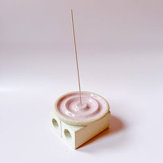 Ceramic Incense Holder | Pink Or Green  | Made To Order