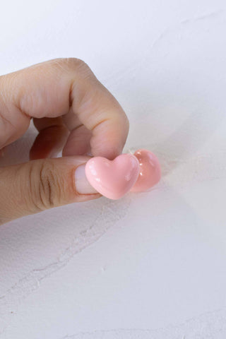 3D Puffy Heart Earrings