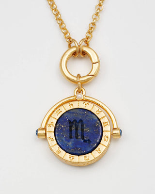 Scorpio Zodiac Spinner Necklace