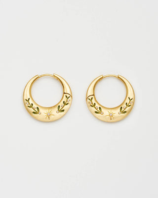 Niva Mistletoe Hoop Earrings