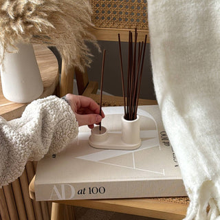 Round Incense Stick Holder Set | Minimalist Incense Burner