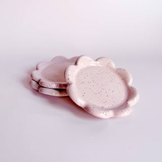 The Mini Petal Ceramic Dish (Speckled Pink) | Made To Order