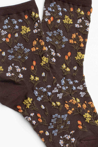 Midnight Wildflower Socks
