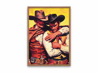 Cowboy Lovers Wall Art, LGBTQ Western Decor, Yallternative Art