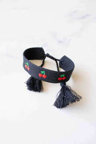 Vintage Cherry Adjustable Bracelet