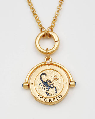 Scorpio Zodiac Spinner Necklace