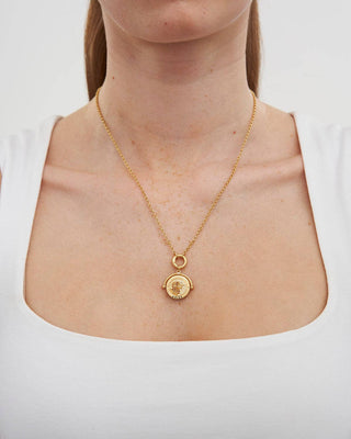 Aries Zodiac Spinner Necklace