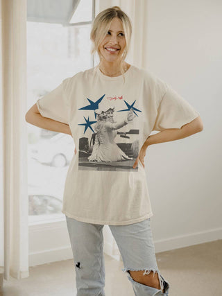 Dolly Parton All American Dolly Off White Thrifted Tee
