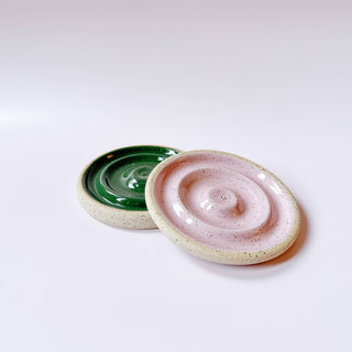 Ceramic Incense Holder | Pink Or Green  | Made To Order