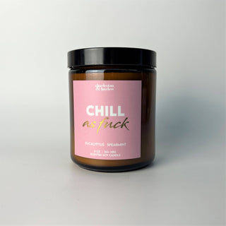 CHILL AF - Eucalyptus + Spearmint Sweary Soy Candle 8oz